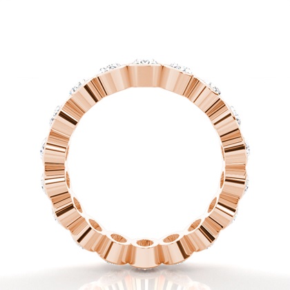 Rose Gold Eternity Diamond Rings