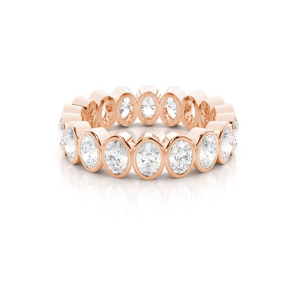 Rose Gold Full Eternity Diamond Rings