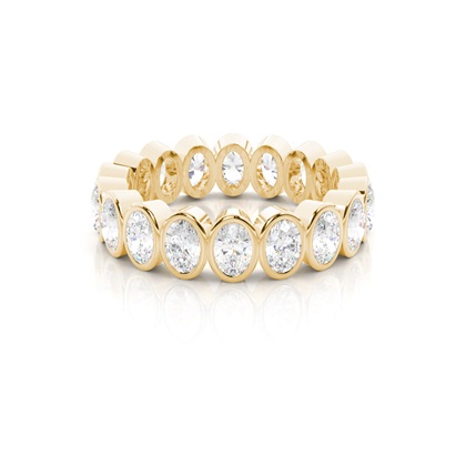Yellow Gold Eternity Diamond Rings