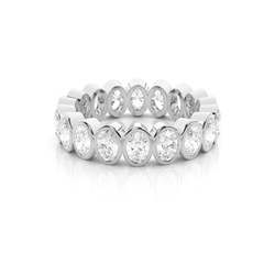 Bezel Setting Full Eternity Diamond Ring