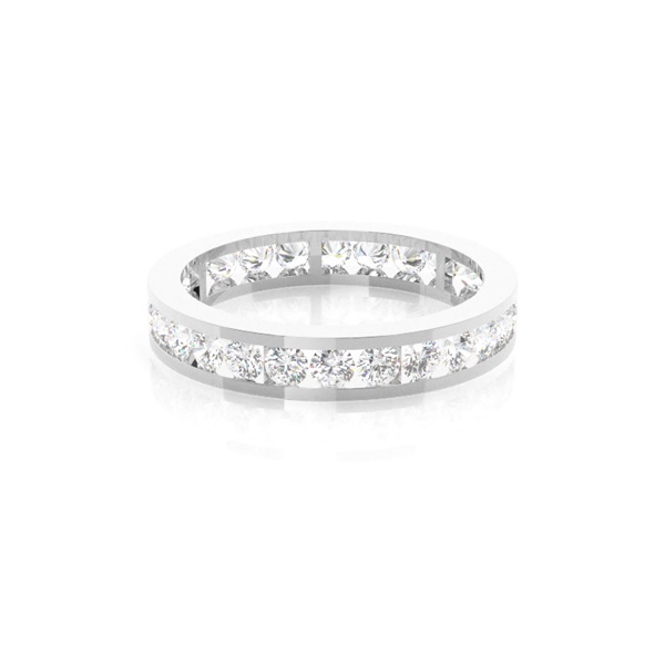 Channel Setting Full Eternity Diamond Ring