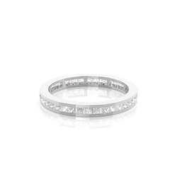 Channel Setting Full Eternity Diamond Ring
