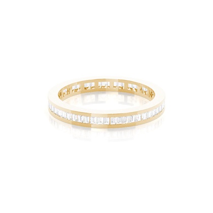 Yellow Gold Full Eternity Diamond Rings