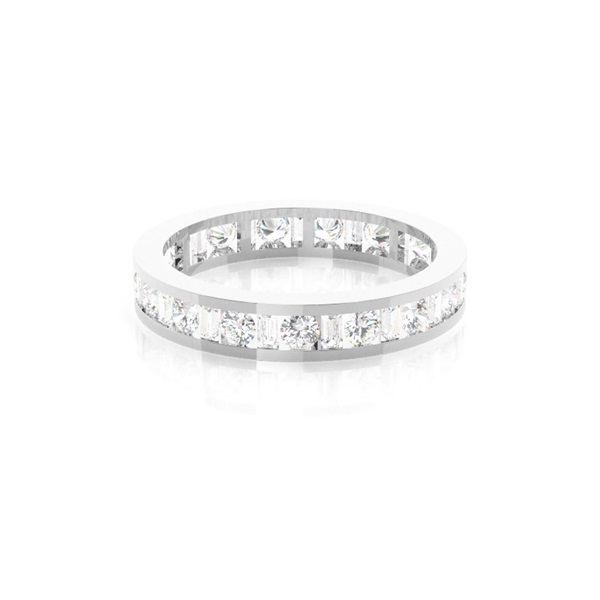 Channel Setting Full Eternity Diamond Ring