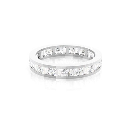 Channel Setting Full Eternity Diamond Ring