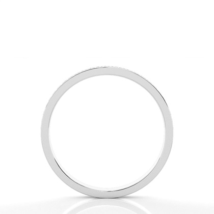 Channel Setting Round Diamond Three Quarter Eternity Ring