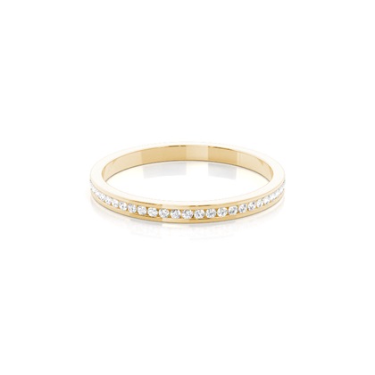 Yellow Gold Eternity Diamond Rings