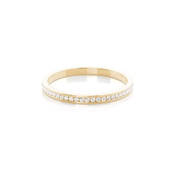 Channel Setting Round Diamond Three Quarter Eternity Ring