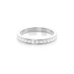 Kanaleinstellung Prinzessin Diamond Drei Viertel Ewigkeit Ring