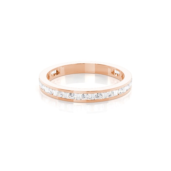 Channel Setting Diamond Three Quarter Eternity Ring