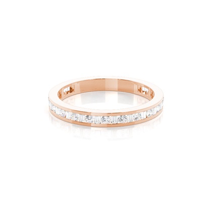 Rose Gold Eternity Diamond Rings