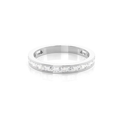 Chanell-Einstellung Diamant Drei-Viertel Ewigkeit Ring
