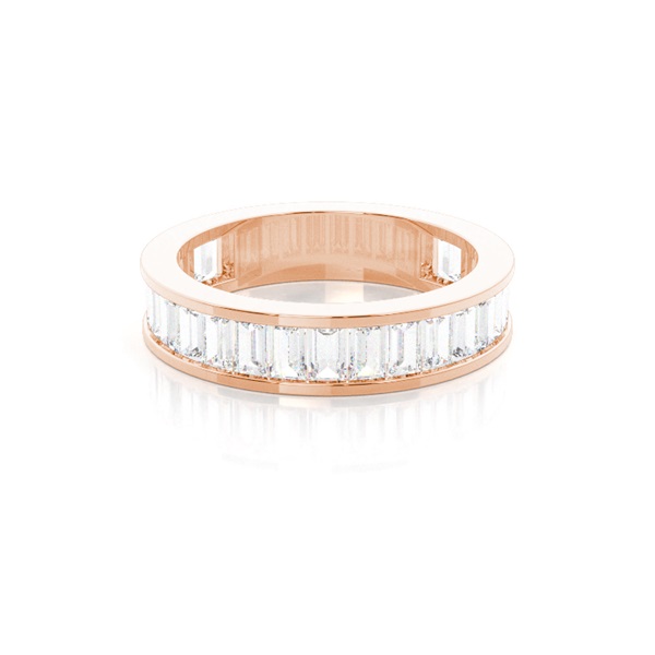 Channel Setting Diamond Three Quarter Eternity Ring