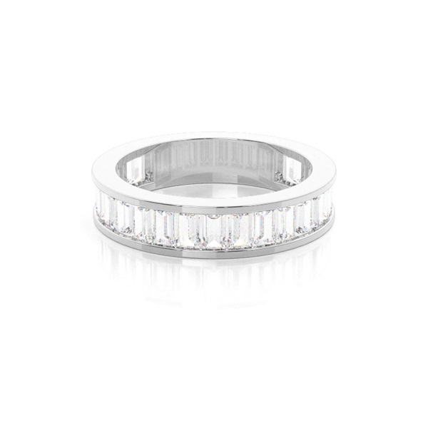 Channel Setting Diamond Three Quarter Eternity Ring