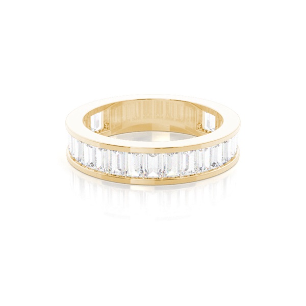 Channel Setting Diamond Three Quarter Eternity Ring