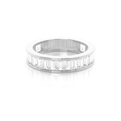 Chanell-Einstellung Diamant Drei-Viertel Ewigkeit Ring