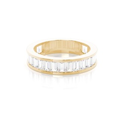 Channel Setting Diamond Three Quarter Eternity Ring