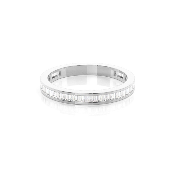 Channel Setting Diamond Three Quarter Eternity Ring