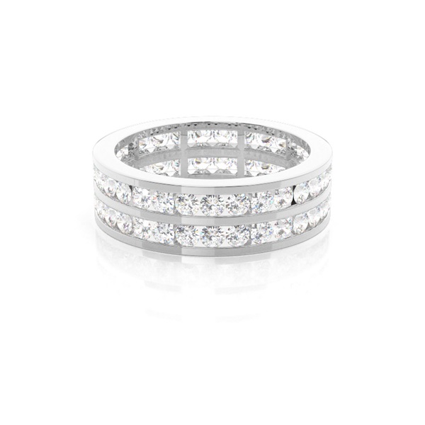 Channel Setting Full Eternity Diamond Ring