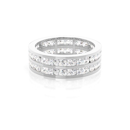 Silver Anniversary Diamond Rings