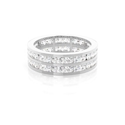 Eternity Diamant Ring in einer Kanalfassung
