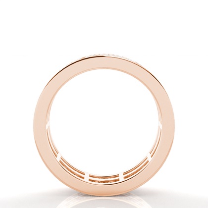 Princess Rose Gold Eternity Diamond Rings
