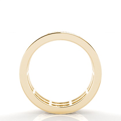 Princess Yellow Gold Eternity Diamond Rings