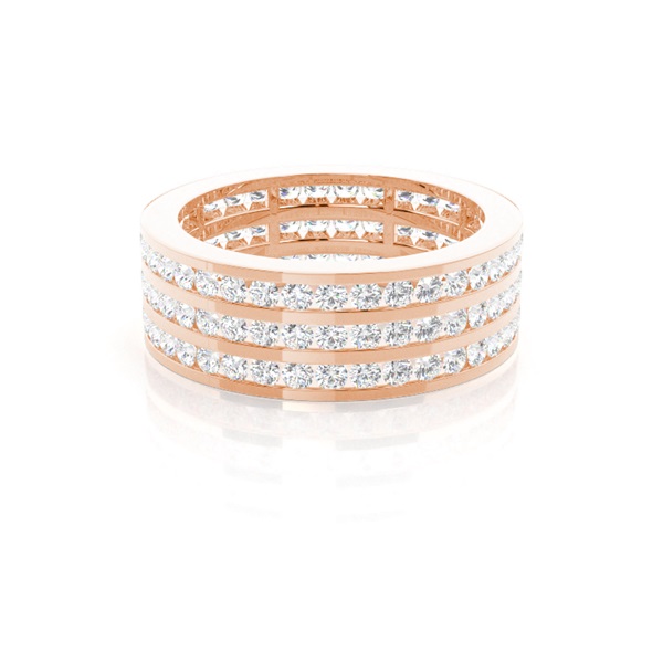 Channel Setting Full Eternity Diamond Ring