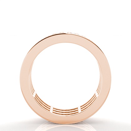 Princess Rose Gold Eternity Diamond Rings