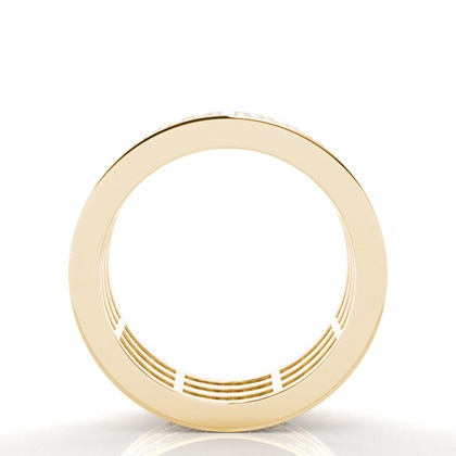 Princess Yellow Gold Eternity Diamond Rings