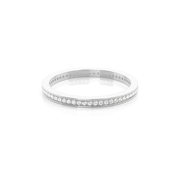 Eternity Diamant Ring in einer Pavefassung