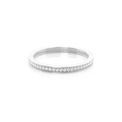 Alliance tour complet diamant rond serti pavé