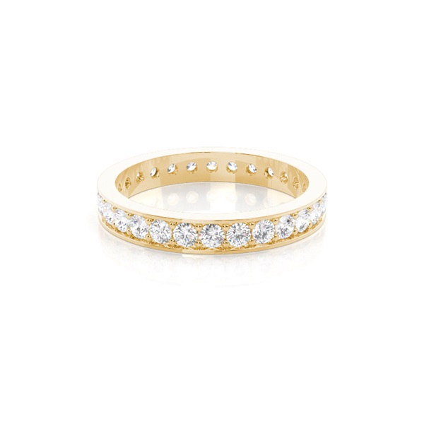 Pave Setting Full Eternity Diamond Ring