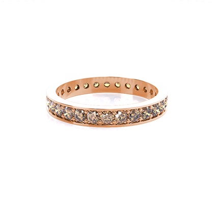 Rose Gold Full Eternity Diamond Rings