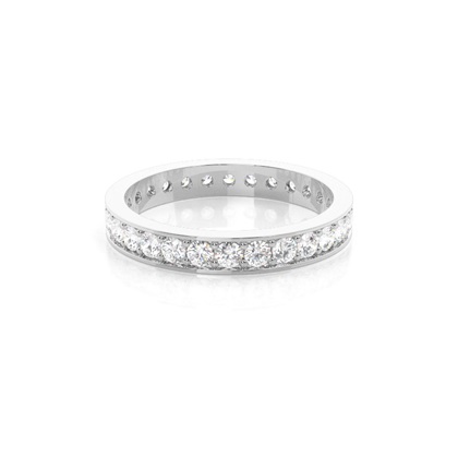 Pave Setting Full Eternity Diamond Ring