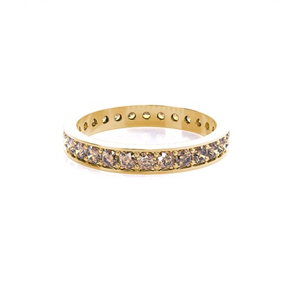 Full Eternity Yellow Gold Diamond Rings