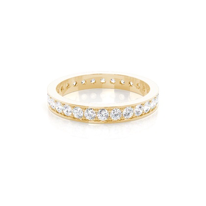 Yellow Gold Anniversary Diamond Rings