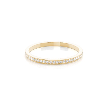 Yellow Gold Eternity Diamond Rings