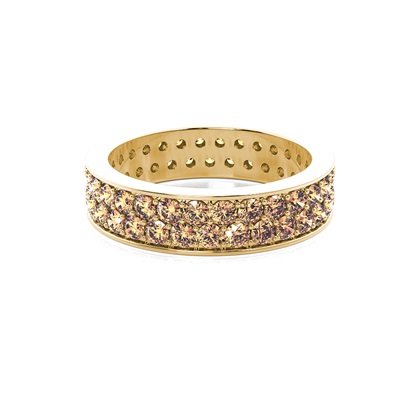 Yellow Gold Champagne Diamond Rings