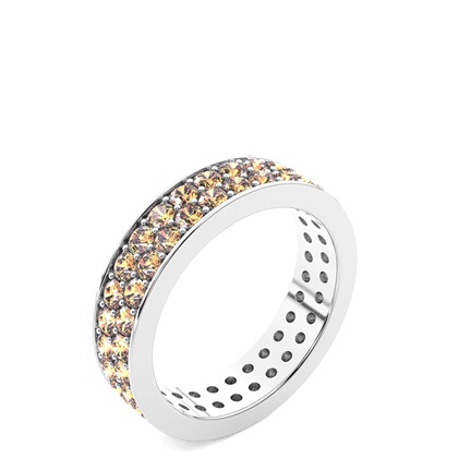 Emerald Anniversary Diamond Rings