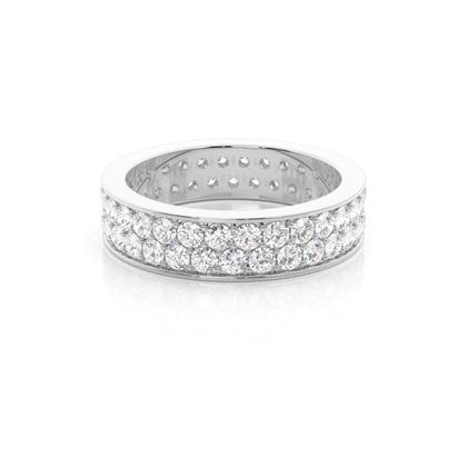 Pave Setting Full Eternity Diamond Ring