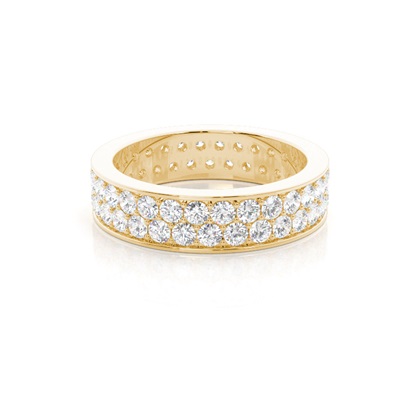 Yellow Gold Full Eternity Diamond Rings