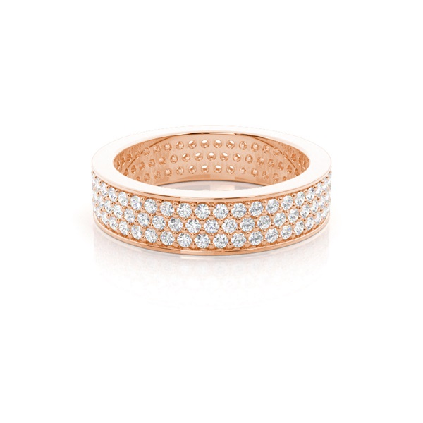 Pave Setting Full Eternity Diamond Ring