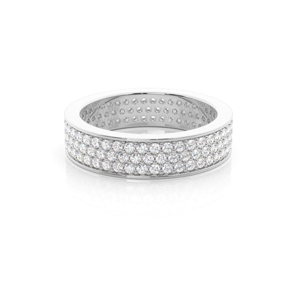 Pave Setting Full Eternity Diamond Ring