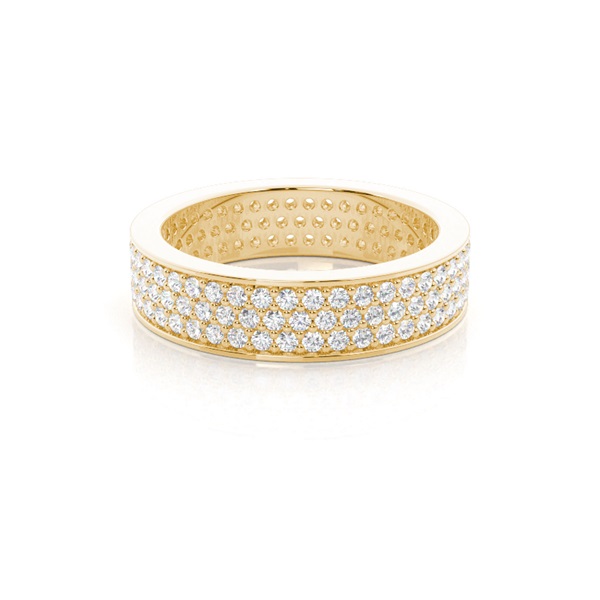 Pave Setting Full Eternity Diamond Ring