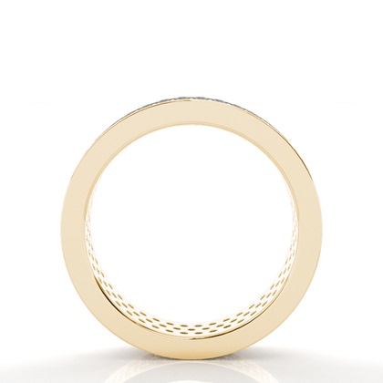 Pave Setting Full Eternity Black Diamond Ring