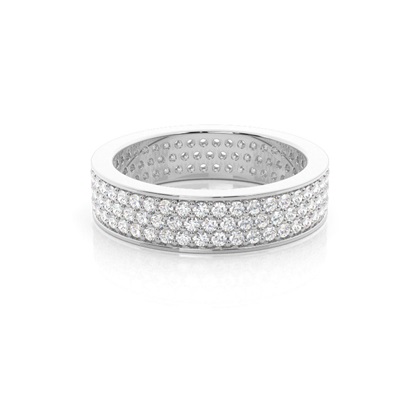Pave Setting Full Eternity Diamond Ring