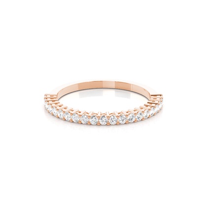 Rose Gold Diamond Anniversary Rings