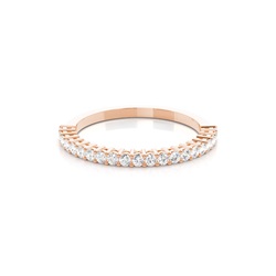 4 Prong Setting Half Eternity Diamond Ring