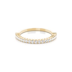 4 Prong Setting Half Eternity Diamond Ring